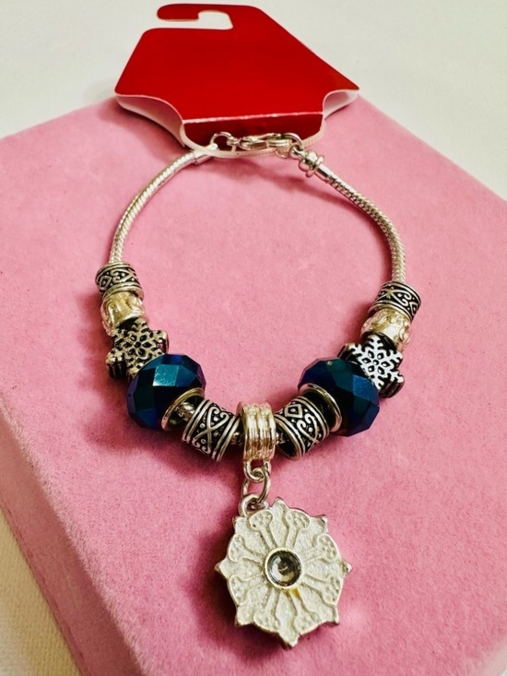 Silver Tone Charm Bracelet